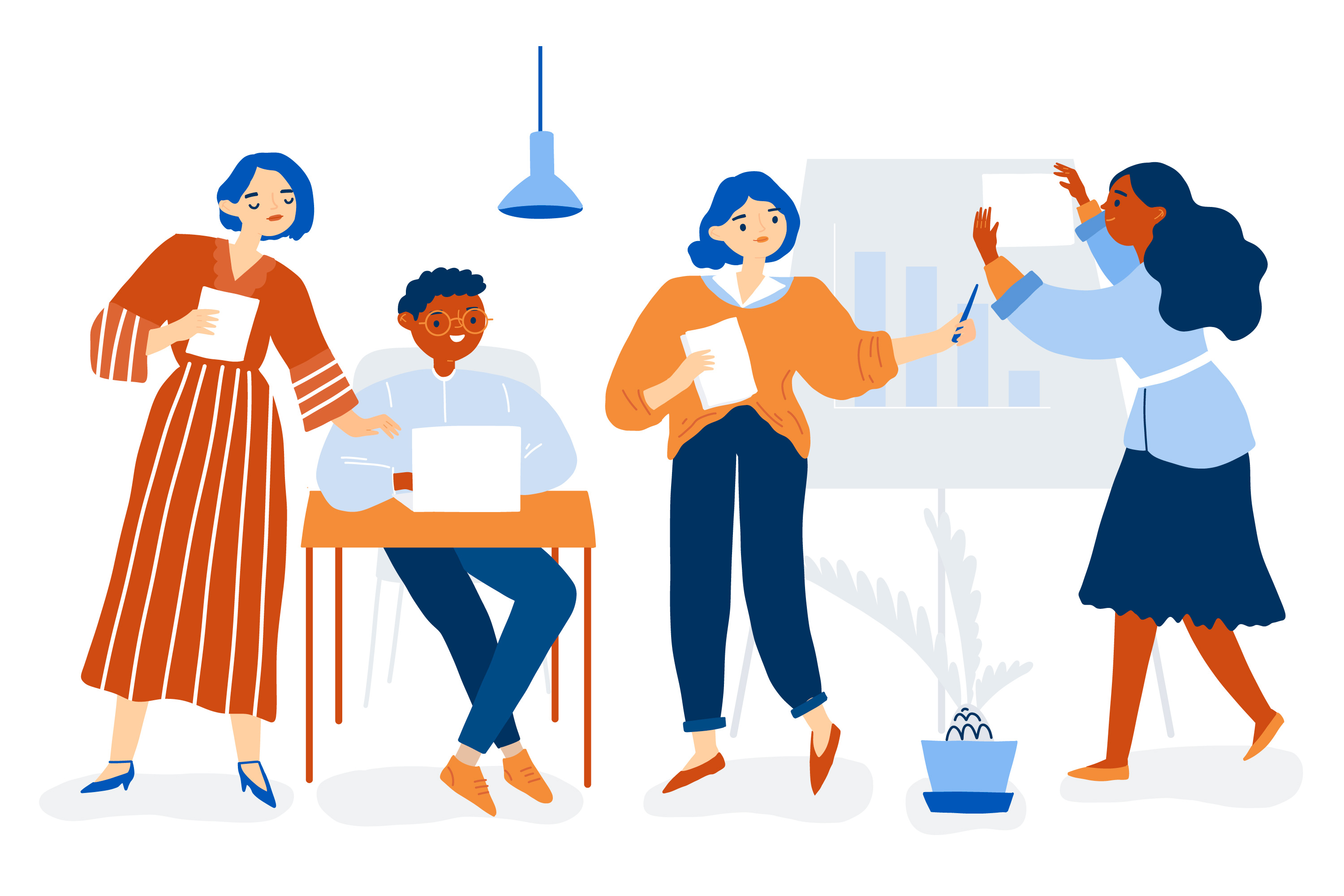 Equipe colaborando em negócios MEI